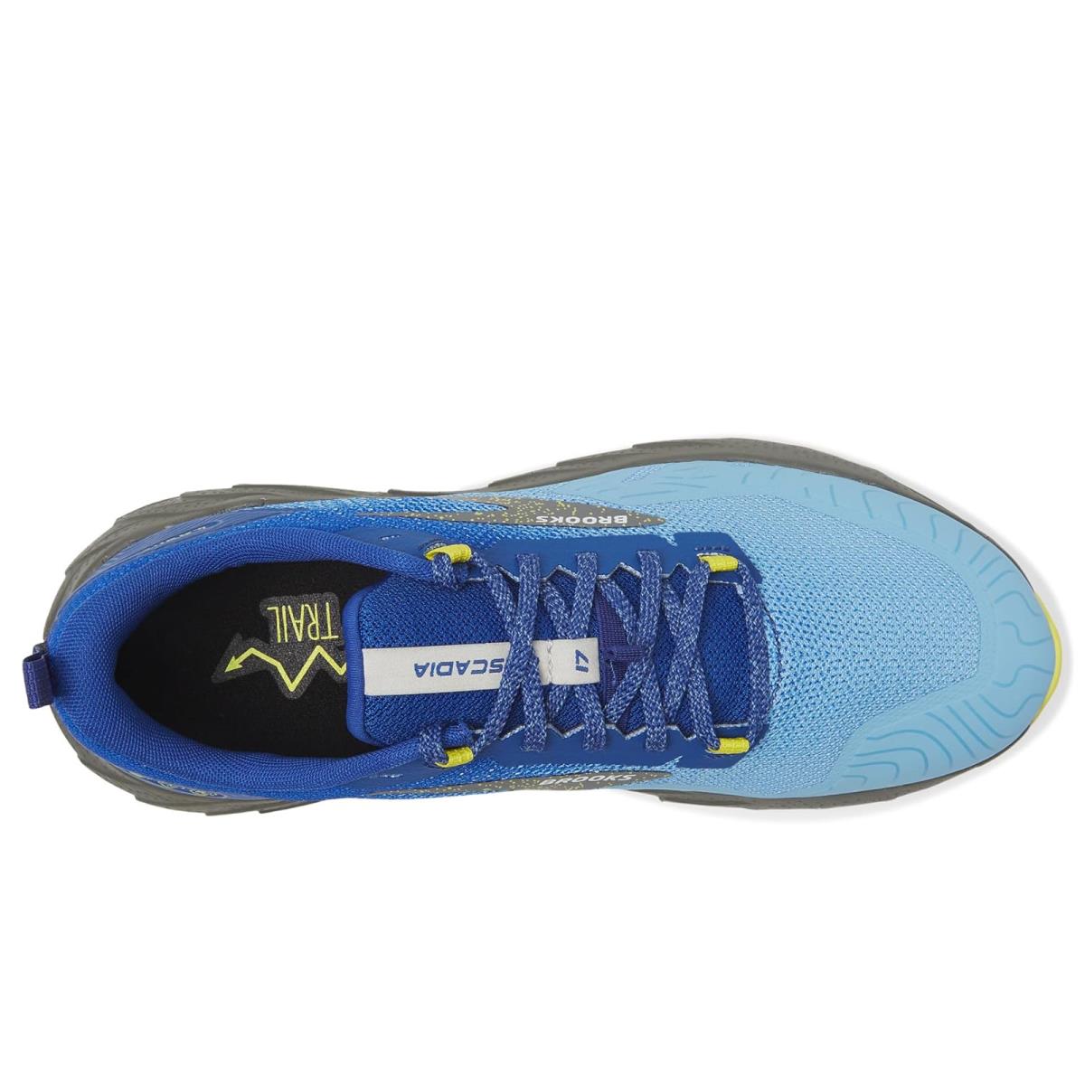 Man`s Sneakers Athletic Shoes Brooks Cascadia 17 Blue/Surf The Web/Sulphur