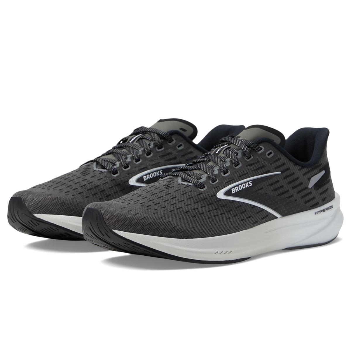 Man`s Sneakers Athletic Shoes Brooks Hyperion Gunmetal/Black/White
