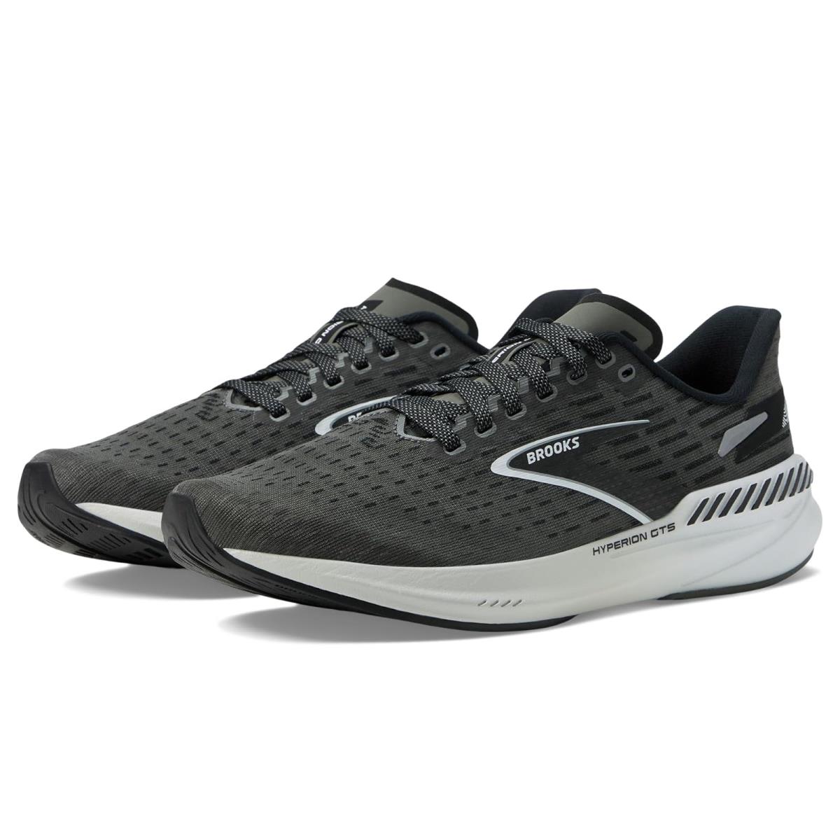 Man`s Sneakers Athletic Shoes Brooks Hyperion Gts Gunmetal/Black/White