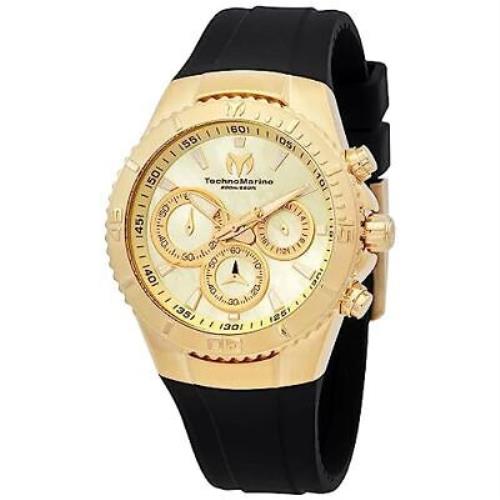 Technomarine Women`s TM-220072 Manta Quartz Gold Dial Watch