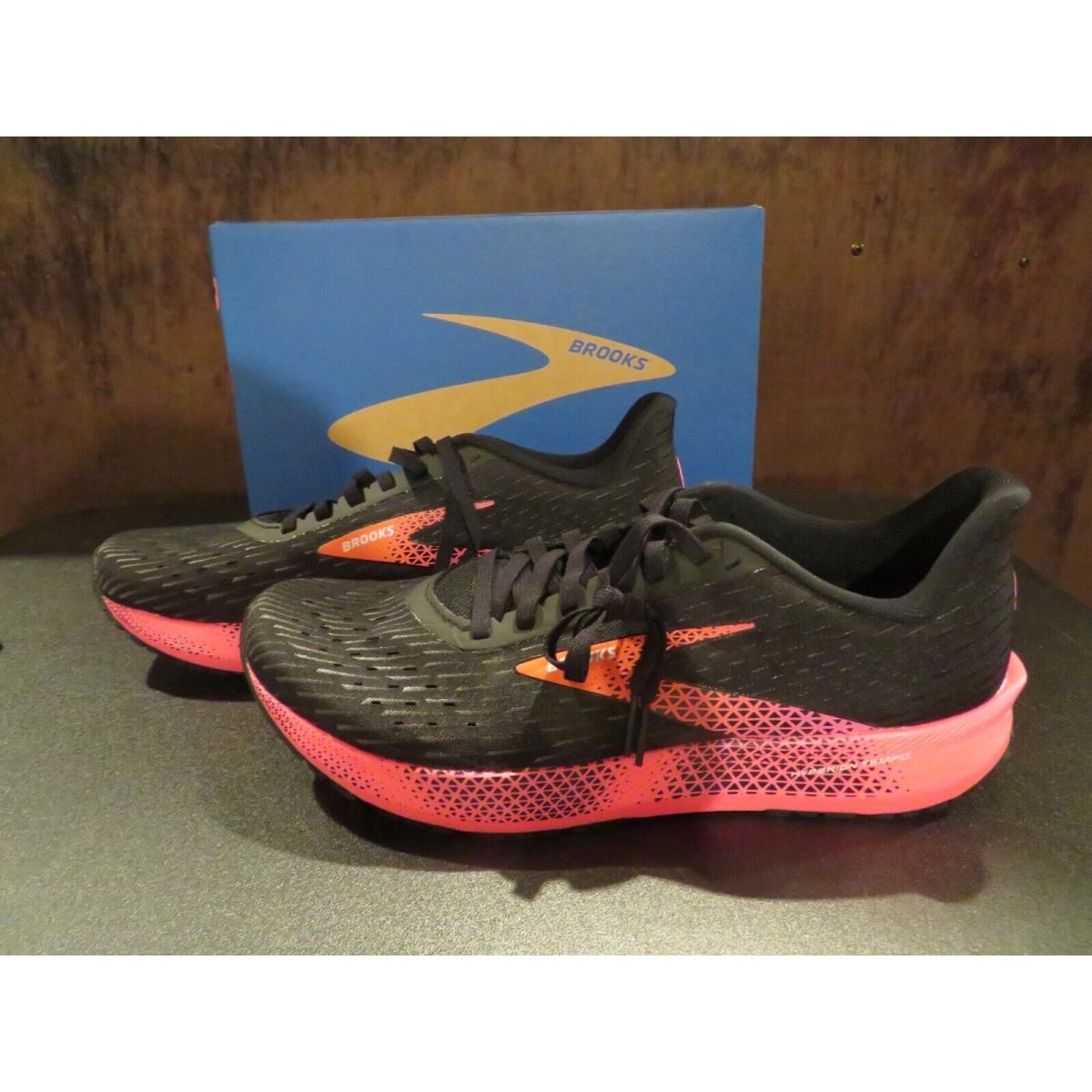 Womens Black Pink Brooks Hyperion Tempo Tennis Shoes 10.5