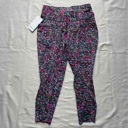 Lululemon Base Pace High Rise Tight 25 Floral Electric Multicolor 6611