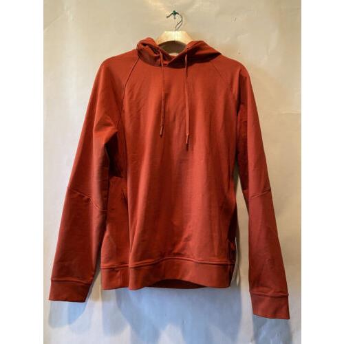 Lululemon LM3AUPS Mens Soft Classic City Sweat Pullover Hoodie IN Rust Size M