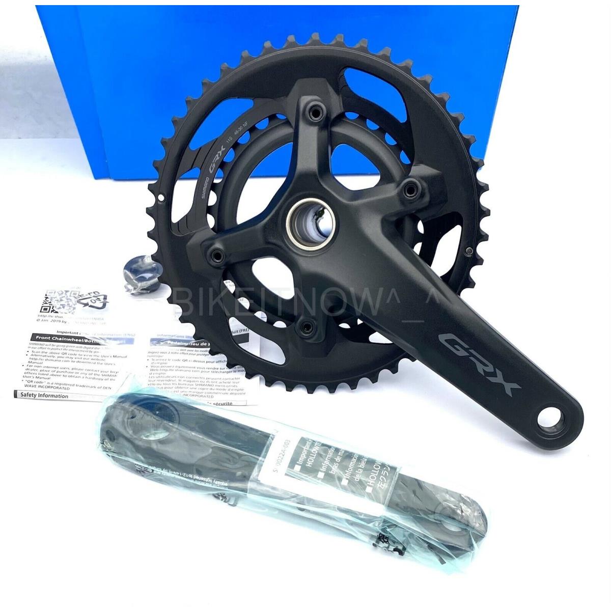 Shimano Grx FC-RX600 46X30T 165/170/172.5mm 2x11S Gravel Bike Crank Set