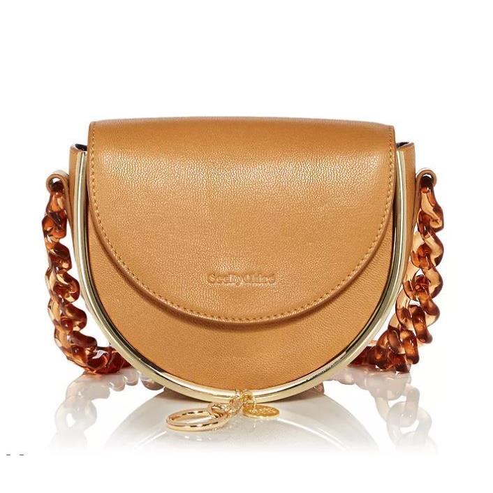 See by Chloe Mara Sml Leather Evening Bag Biscotti Beige/gold Hardw India Last - Handle/Strap: Beige, Hardware: Gold, Exterior: Biscotti Beige