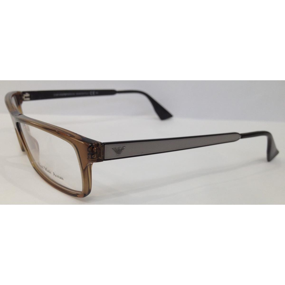 Emporio Armani EA 9735 Brown Aqe Plastic Eyeglasses 52-13-140 Italy RX