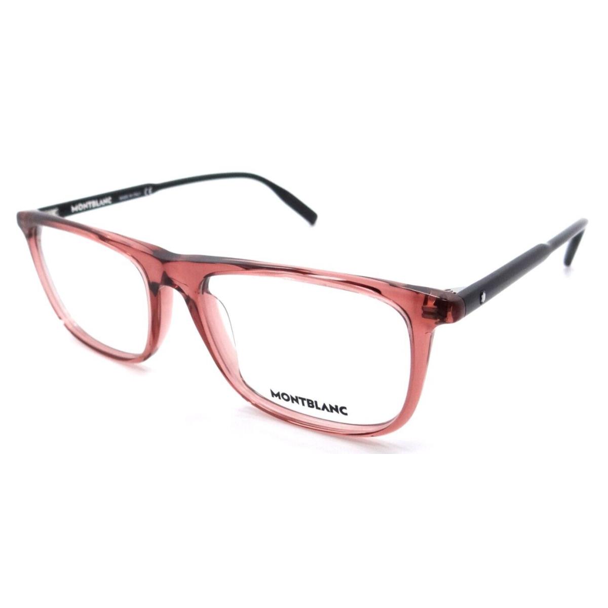 Montblanc Eyeglasses Frames MB0012O 016 56-18-145 Burgundy / Black Made in Italy