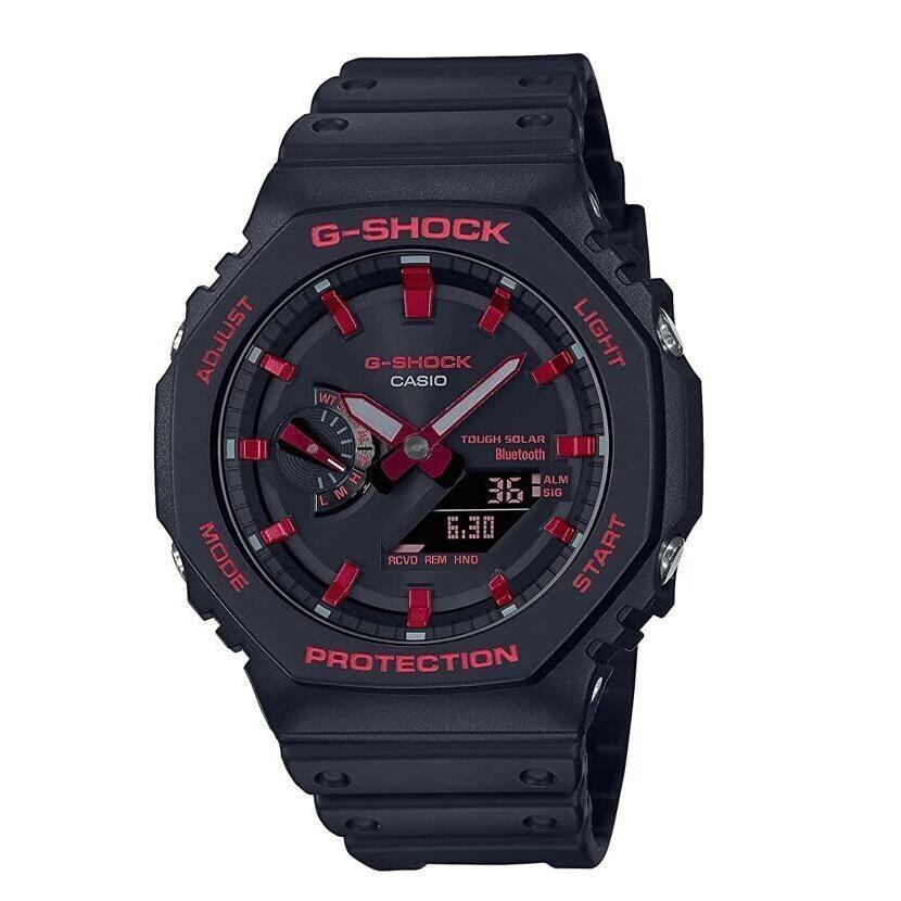 Casio G-shock Quartz Black/red Dial 48.5 mm Men`s Watch GAB2100BNR-1A