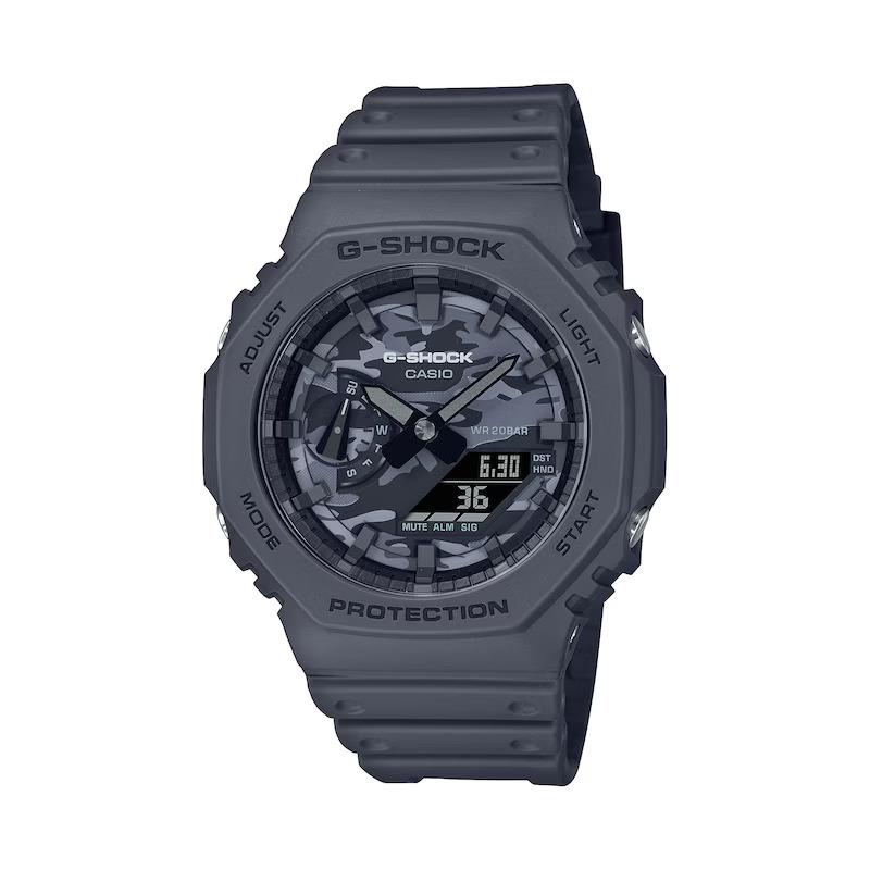 Casio G-shock Men`s Analog-digital Black Resin Watch GA2100CA-8A