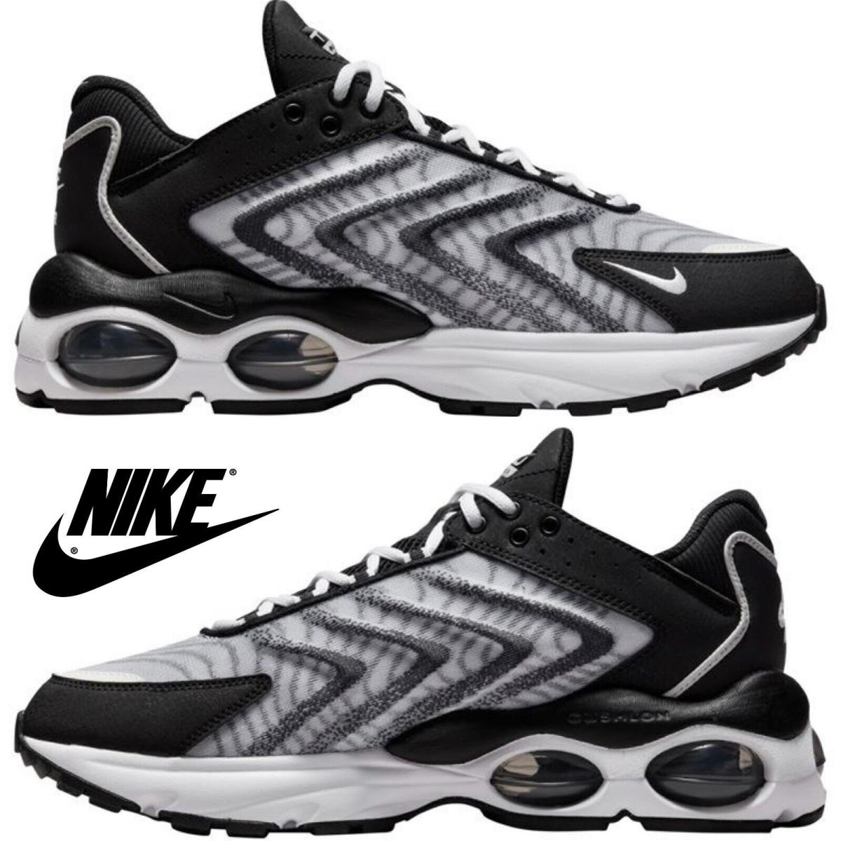 Nike Air Max Tailwind Men`s Shoes Running Sneakers Athletic Sport Casual Comfort - Black , White/Black Maufacturer