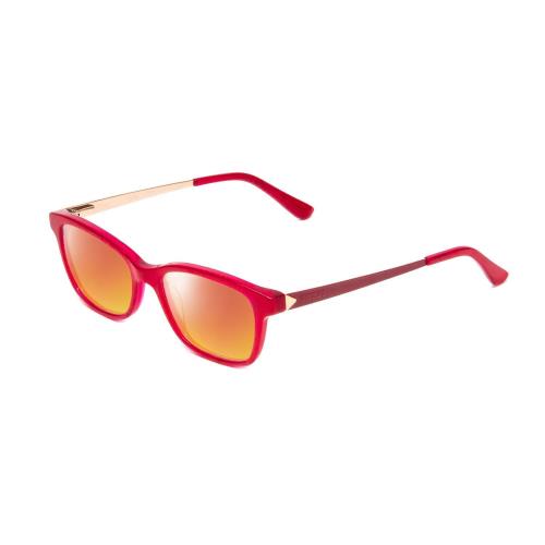 Guess GU9177 Women`s Cateye Polarized Sunglasses Crystal Pink Red 47mm 4 Options Red Mirror Polar