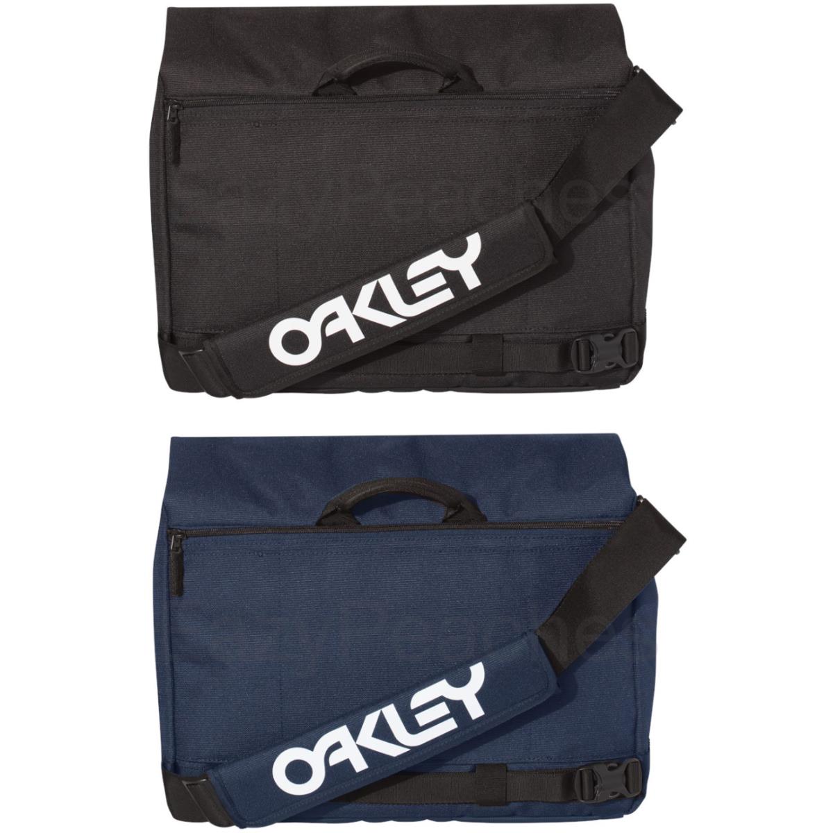 Oakley 15L Street Messenger Bag School Travel Computer Shoulder Pack - Black, Navy