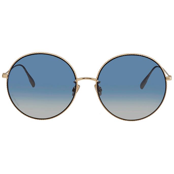 Dior Society 60MM Round Blue Gold Woman`s Sunglasses S1417