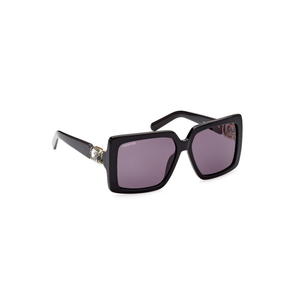 Swarovski SK 351 01A Women Sunglasses Black / Grey Square