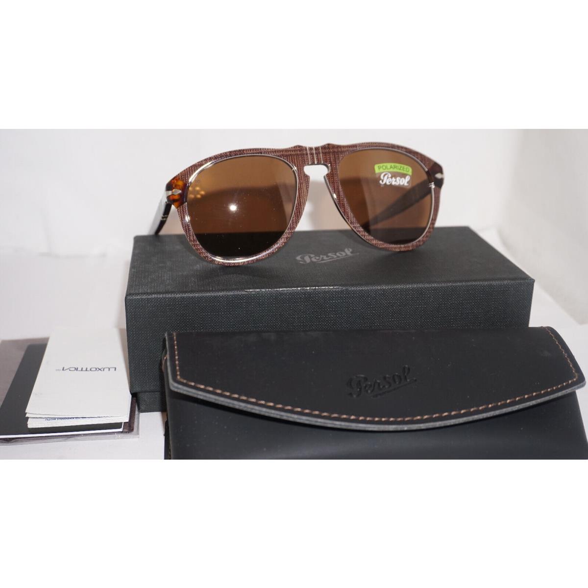 Persol Sunglasses Prince Wales Havana Brown Polar PO0649 1091/AN 54 20 140