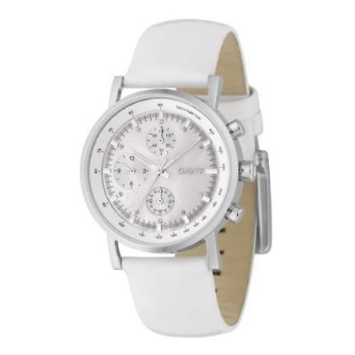 Dkny White Patent Leather Band Chronograph Mop Dial WATCH-NY4329