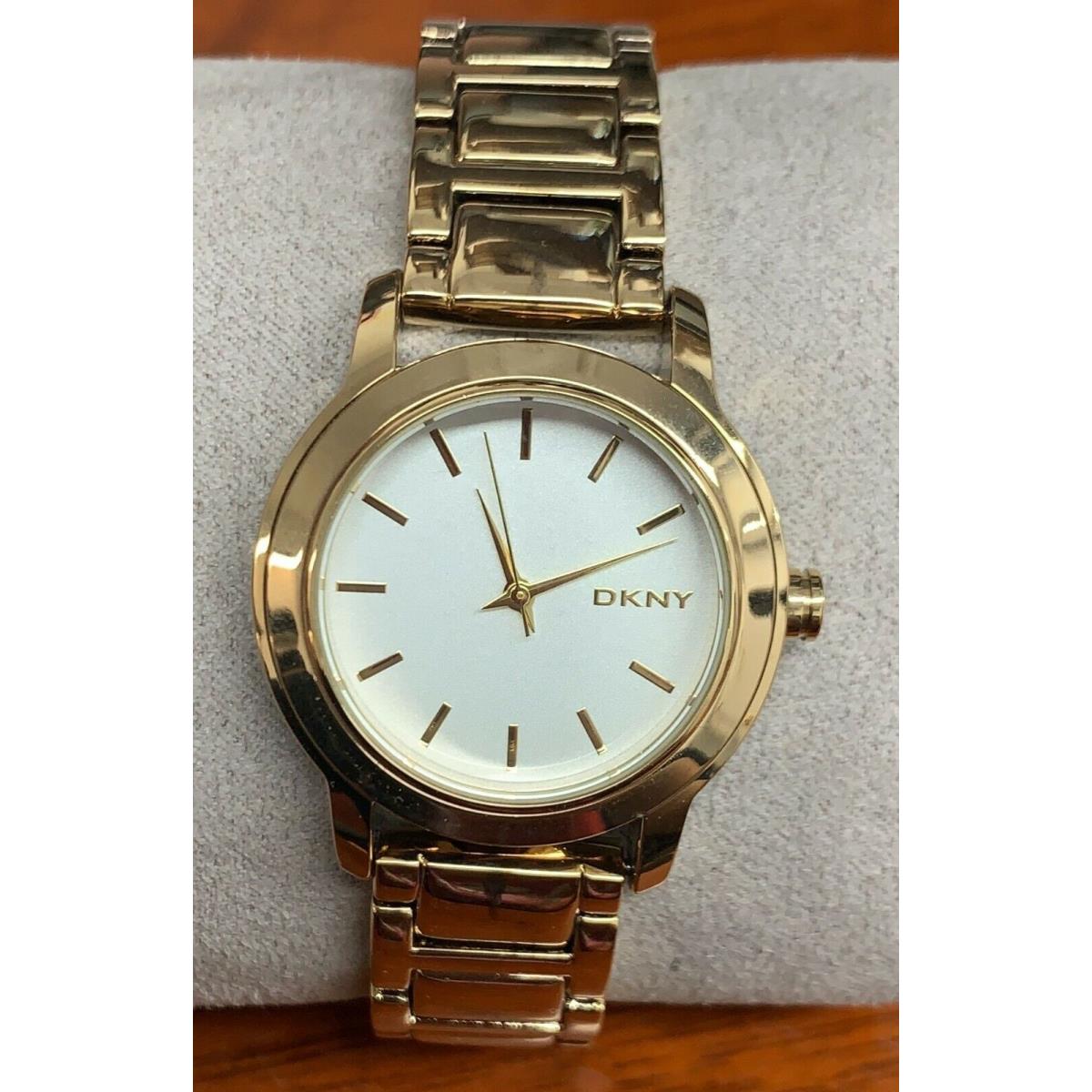 Women`s Gold-tone Dkny Tompkins Stainless Steel Watch NY2272