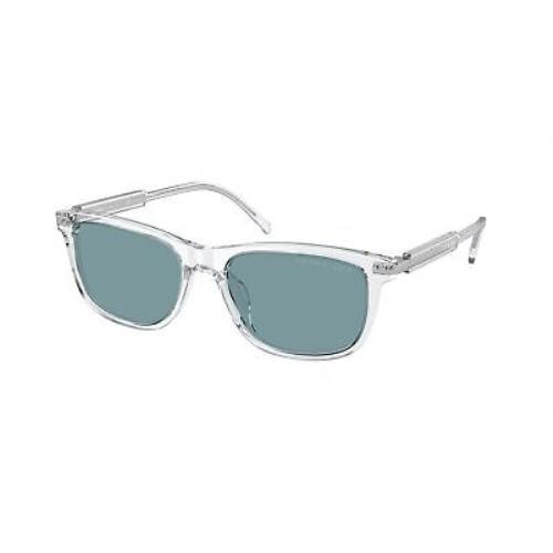 Prada Sunglasses PR18YS 2AZ04D 54mm Transparent / Polar Green Lens