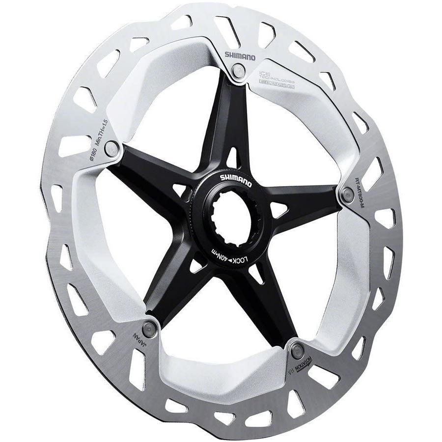 Shimano Deore XT RT-MT800-L Disc Brake Rotor with External Lockring - 203mm