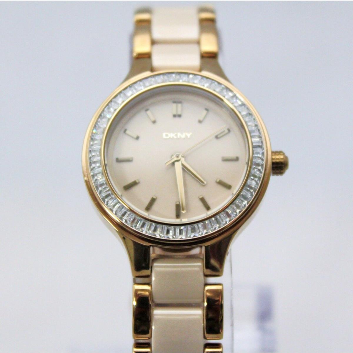 Dkny NY2467 Chambers Crystal Dial Beige Stainless-steel Quartz Women Watch
