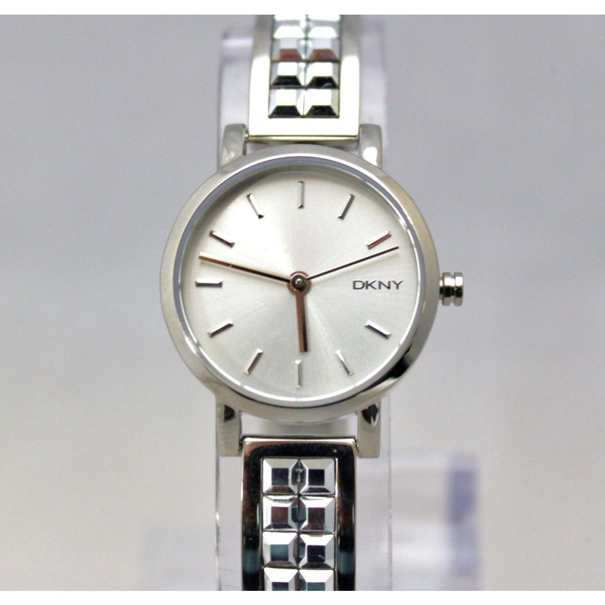 Dkny NY2277 Mini Bryant Park Silver Studded Band Women Bracelet Watch