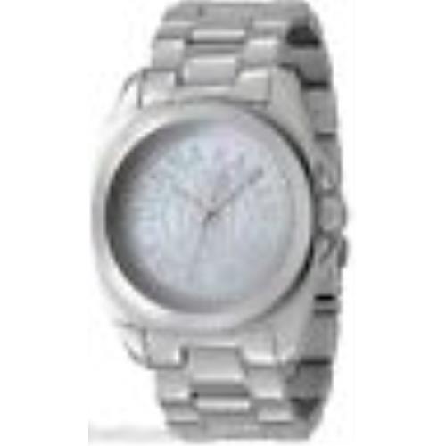 Dkny Silver Stainless Steel Mop Mother OF Pearl Logo Dial WATCH-NY4905