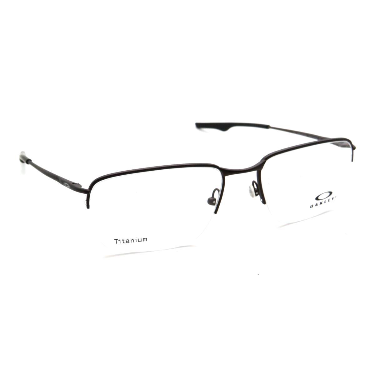 Oakley Eyeglasses Wingback SQ OX5148-0156 56-18 Titanium Matte Black Frames - Frame: Black, Lens: