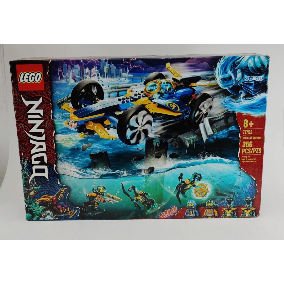 Lego 71752 Ninjago Ninja Sub Speeder Building Set 2in1 Submarine Car Toys