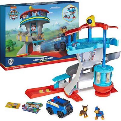 Paw Patrol Lookout Tower Playset with Toy Car Launcher