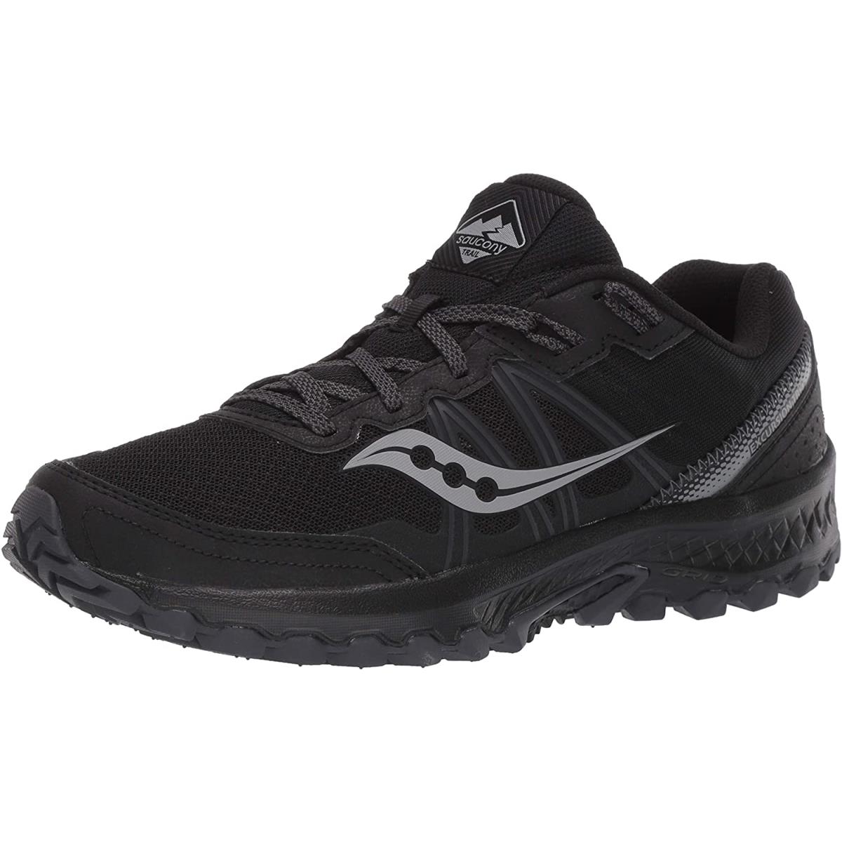 Saucony Men`s Excursion Tr14 Trail Running Shoe Black/Charcoal