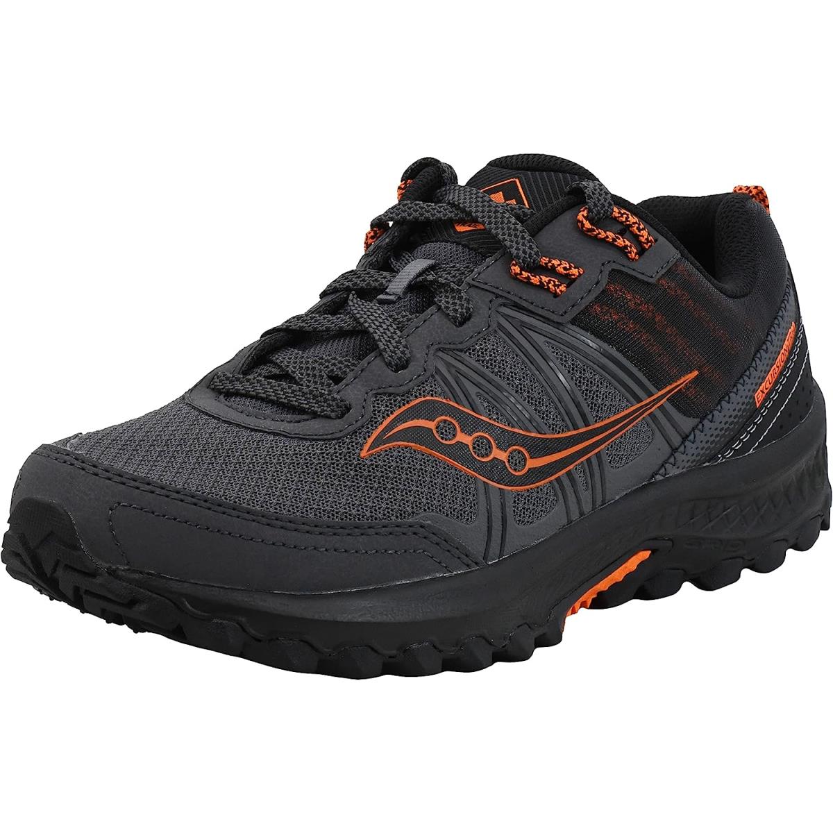 Saucony Men`s Excursion Tr14 Trail Running Shoe Black/Orange