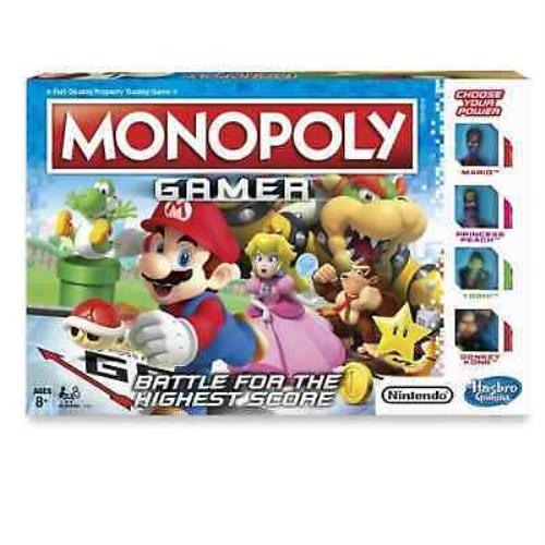 Hasbro Monopoly Gamer Board Game Nintendo Mario Battle For Highest Score