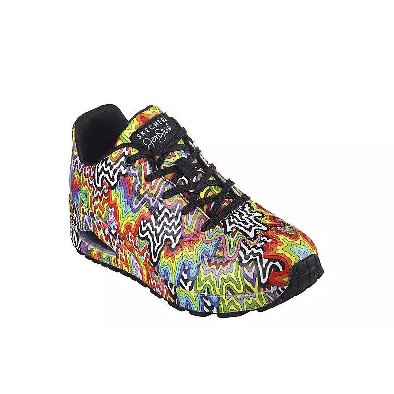 Skechers Air Uno Pop of Low Top Women`s Casual Fashion Shoes Sneaker Multi Color - Multi Color Mixed