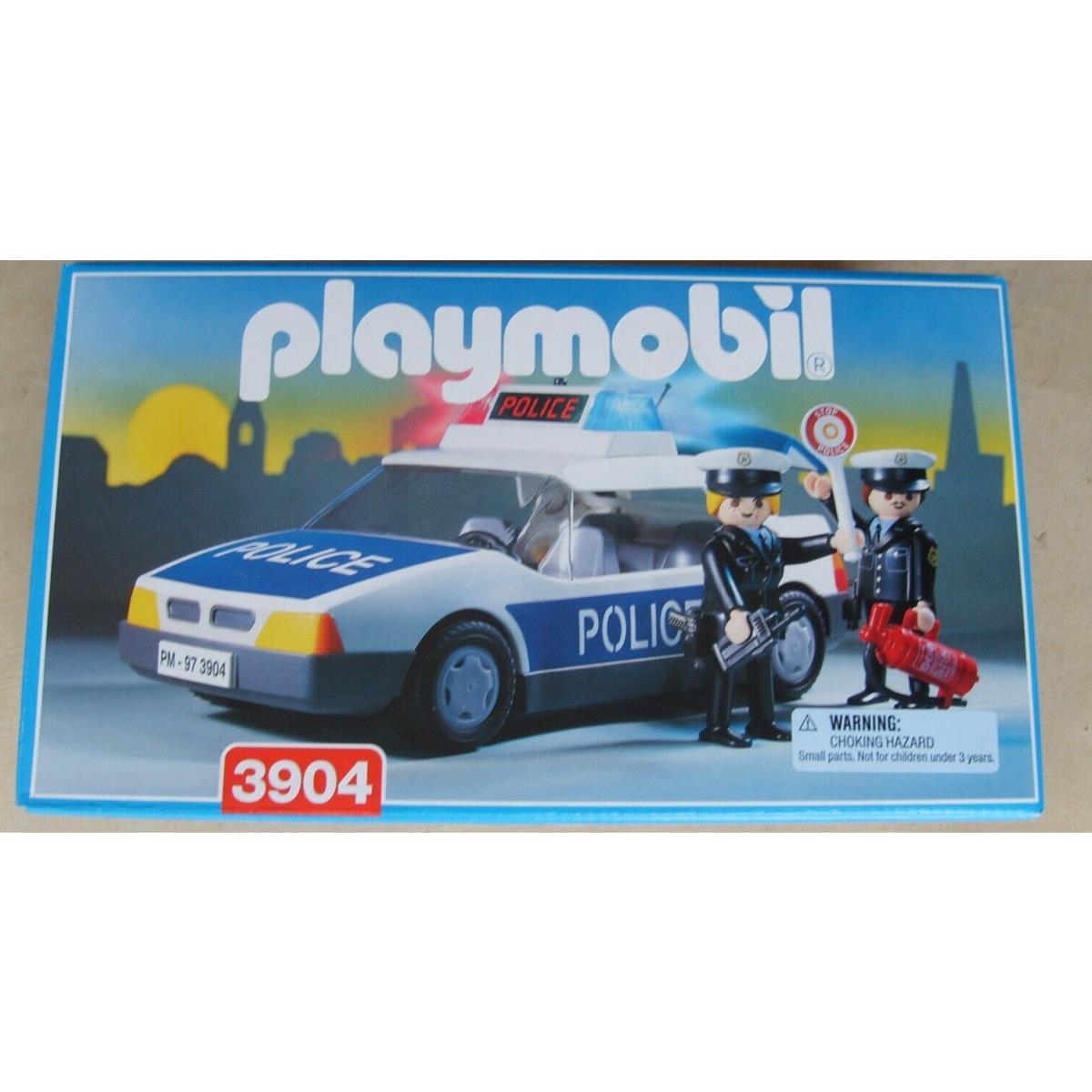 Playmobil 3904 Police Car Patrol Vehicle with Police Figures Lights