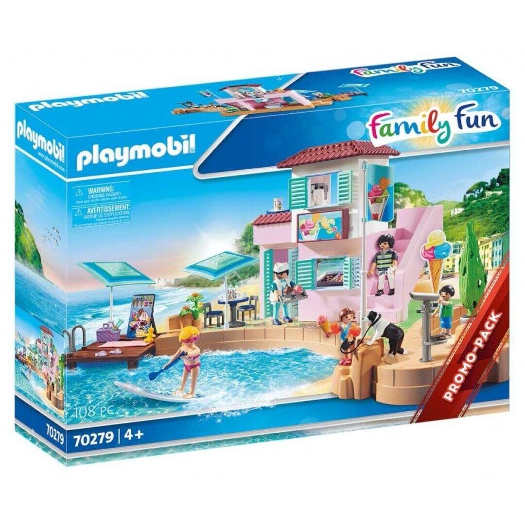 Playmobil 70279 Family Fun: Ice Cream Parlor in The Harbor