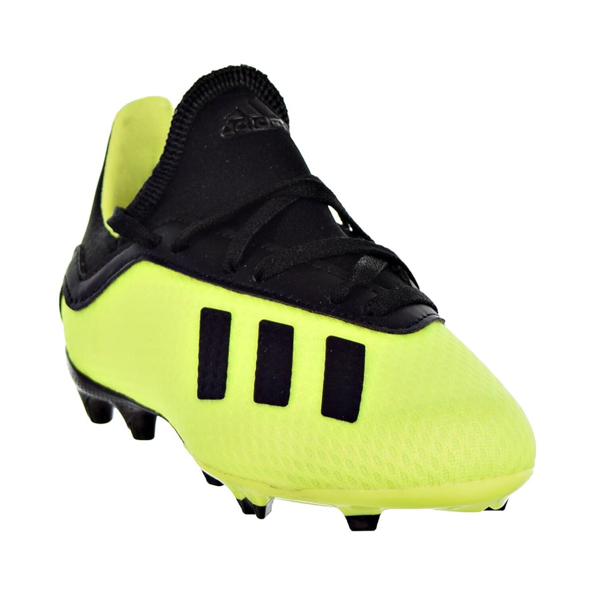 Adidas X 18.3 Firm Ground Kids Shoes Solar Yellow-core Black DB2418 - Solar Yellow/Core Black