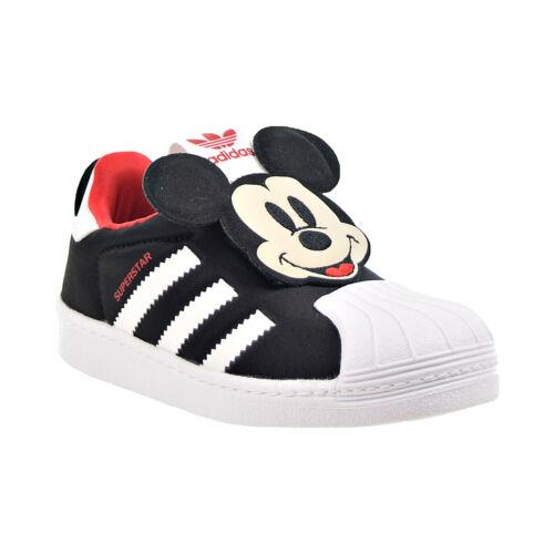 Adidas Disney Superstar 360 C Mickey Mouse Little Kids Shoes Black-red Q46299 - Core Black-Vivid Red-Cloud White