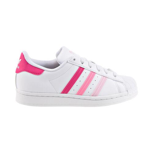 Adidas Superstar J Big Kids` Shoes Cloud White/clear Pink/bliss Pink gy9328