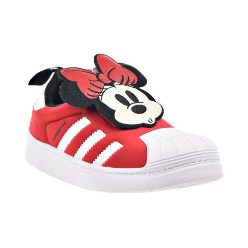 Adidas X Disney Superstar 360 C Minnie Mouse Little Kids` Shoes Vivid Red Q46300 - Vivid Red-Cloud White