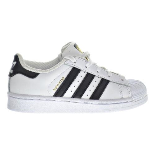 Adidas Superstar Foundation C Little Kid`s Shoes White-black ba8378 - White/Black