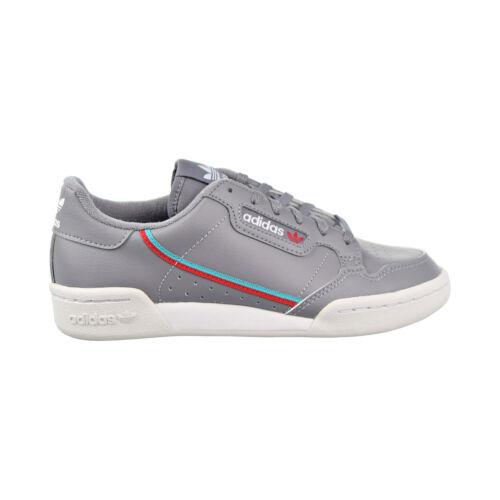 Adidas Continental 80 Big Kids Shoes Grey Three-hi-res Aqua-scarlet F99784 - Grey Three/Hi-Res Aqua/Scarlet