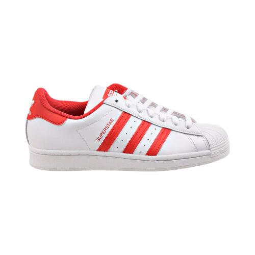 Adidas Superstar Men`s Shoes Cloud White-vivid Red GZ3741