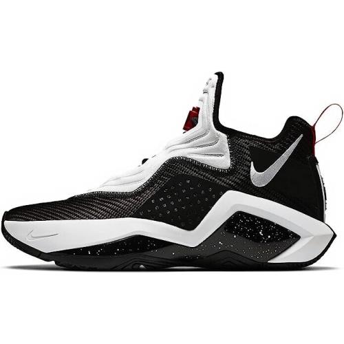 Nike Mens Lebron Soldier Xiv Basketball Shoes CK6024 002 - BLACK WHITE UNIVERSITY RED