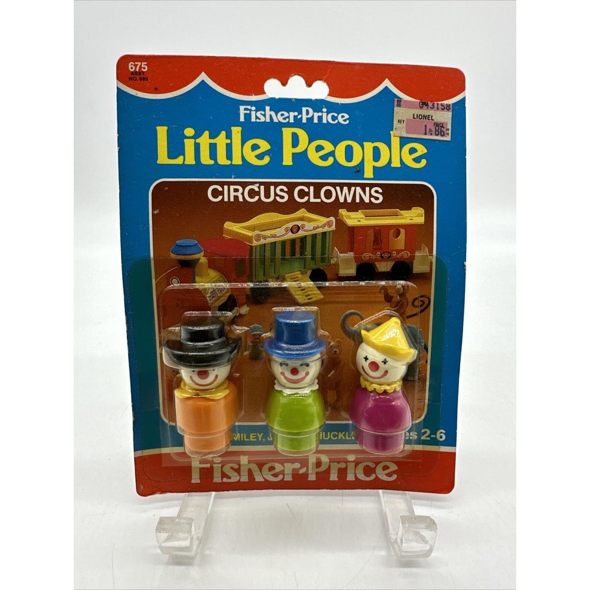 Vintage 1983 Fisher Price Little People Circus Clowns 675 Nos Figures Toy