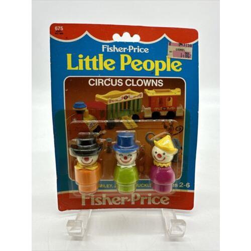 Vintage 1983 Fisher Price Little People Circus Clowns 675 Nos Figures Toy