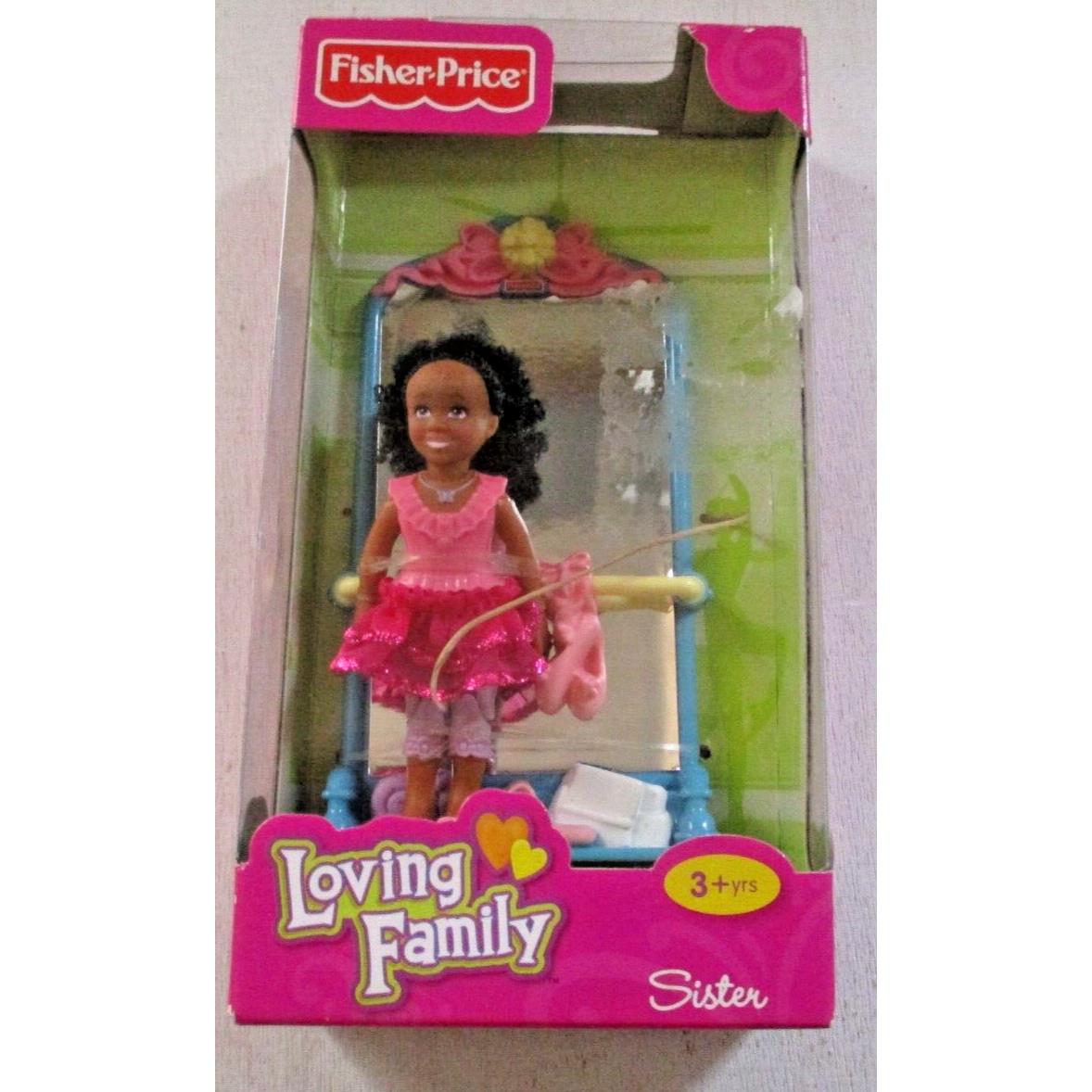 Fisher Price Loving Family AA Black Africian American Doll Dad Sister