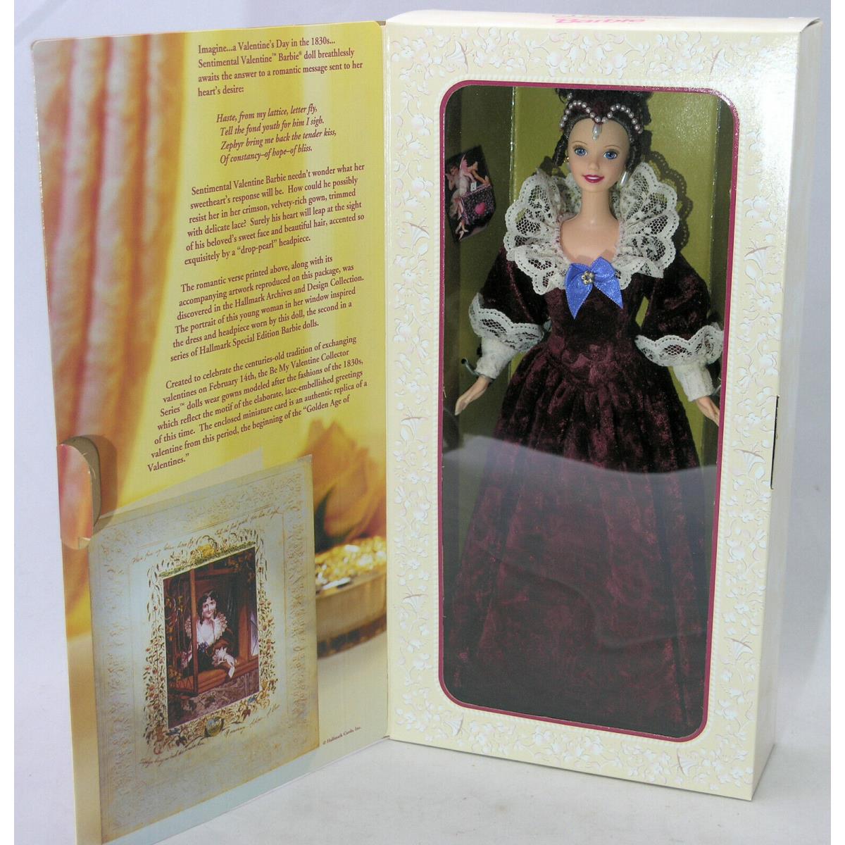 4 Hallmark Exclusive Sentimental Valentine Barbie Dolls 1996 16536 Nrfb