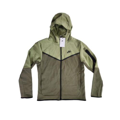 Nike Sportswear Tech Fleece Full-zip Hoodie Alligator Olive CU4489-334 XL