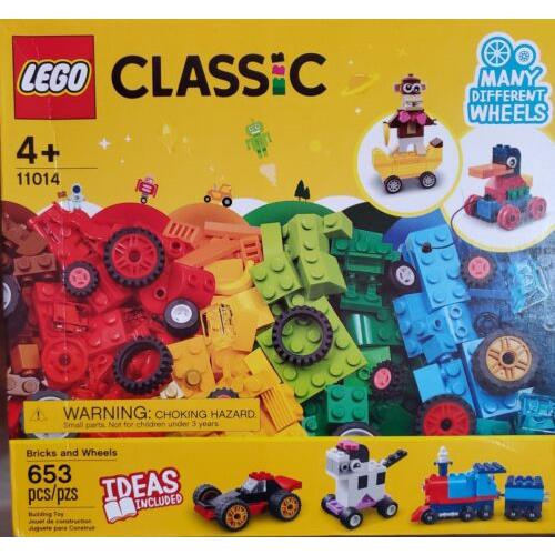 Lego Classic Bricks and Wheels 11014 Building Kit 2021 653pcs