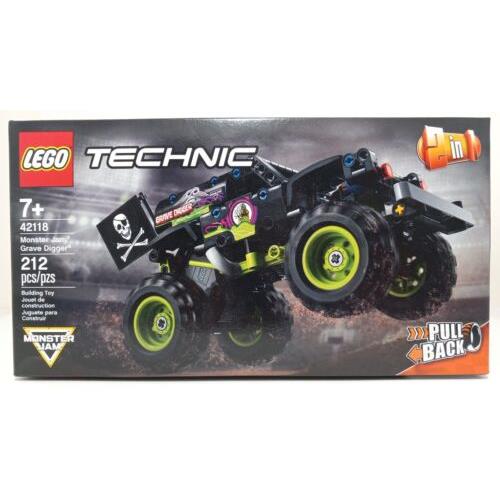 Lego Technic Monster Jam Grave Digger Set 42118 Pull Back